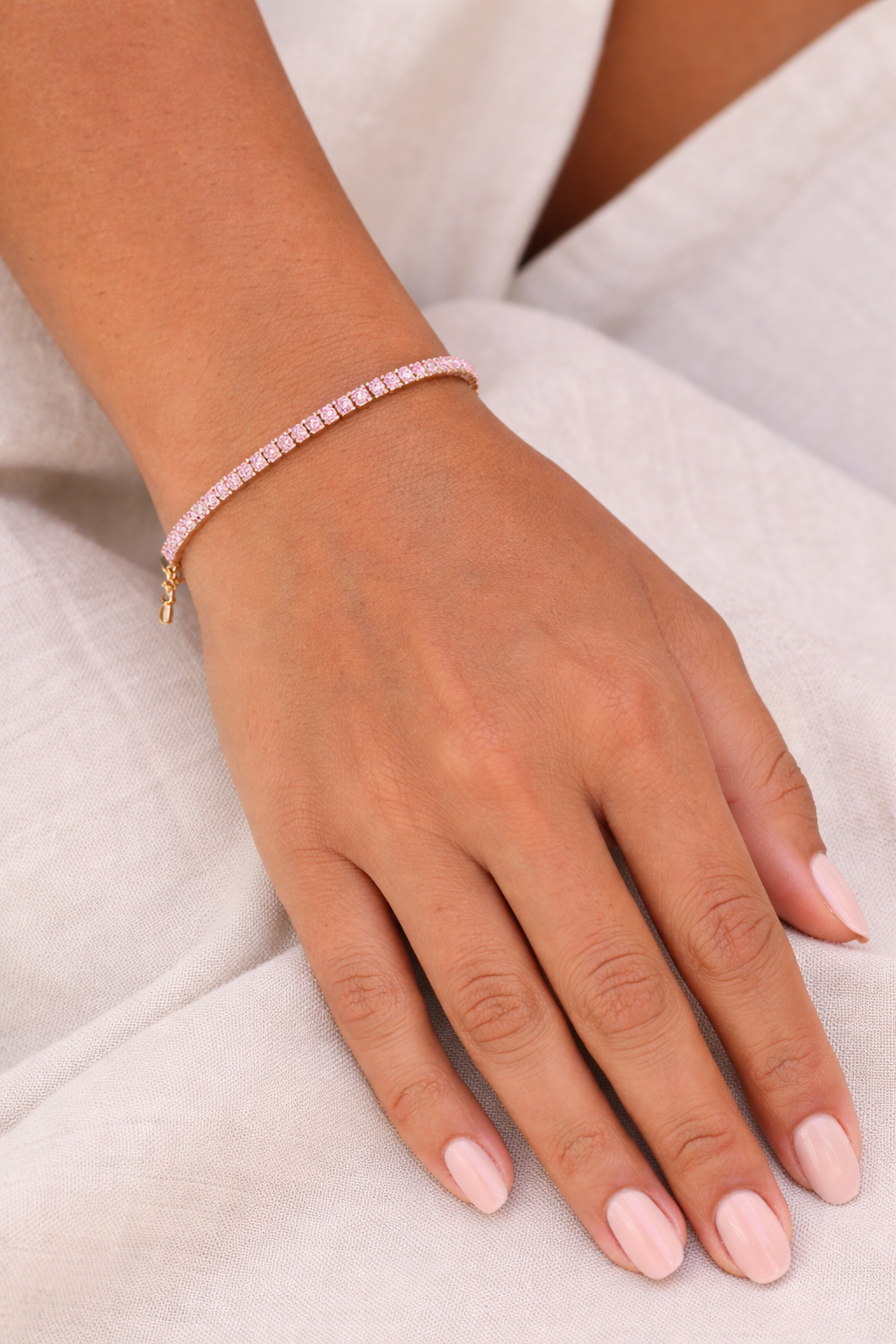 Adjustable Tennis Baguette Bracelet