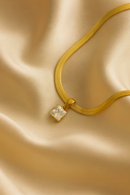 18k Gold Snake Chain Necklace